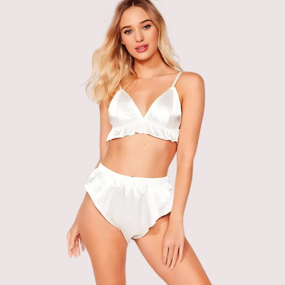 Stylish Pure Silk Bra Set for Modern Women