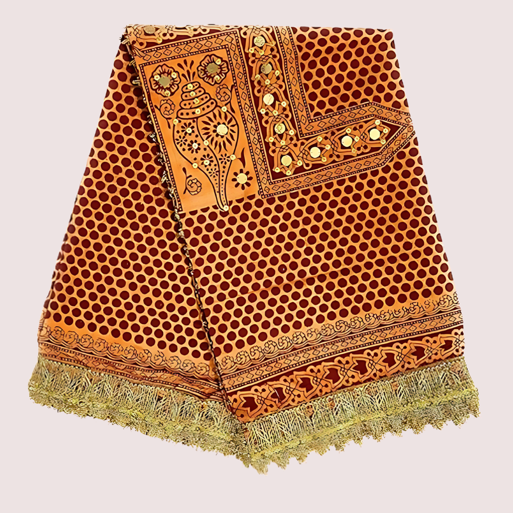 Fashion &amp; Heritage Women’s Solid Cotton Pichora – Elegant Dupatta
